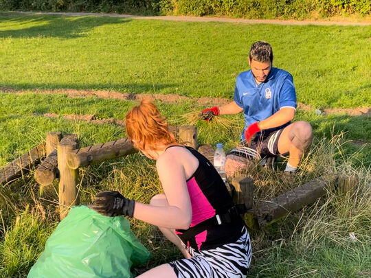 GoodGym Barnet meddling in Coldfall Woods.