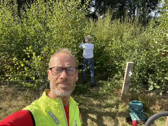 a little help at the Tiny Forest Barnet