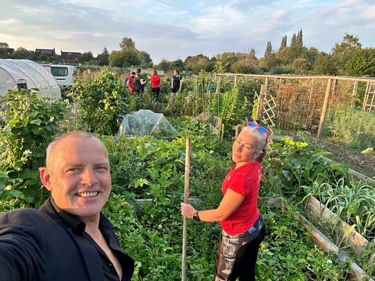 Weeding, watering, and wheelbarrows