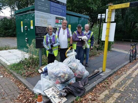 Golden Hill Park litter pick