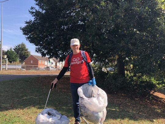 Autumnal litter pick