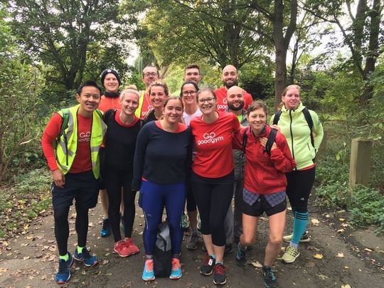 Goodgym does Hackney Marshes Parkrun