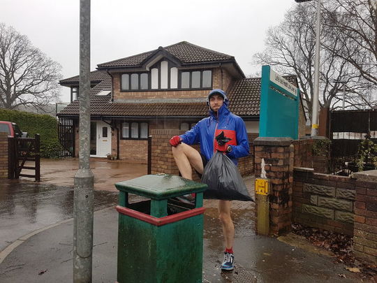 Litter picking in this weather? You're having a giraffe