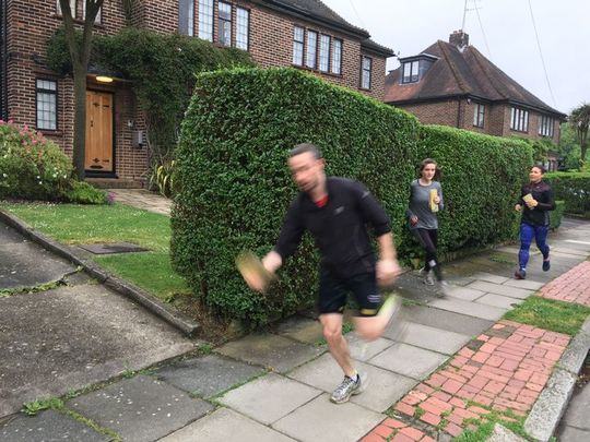 Goodgym Barnet stormed off!