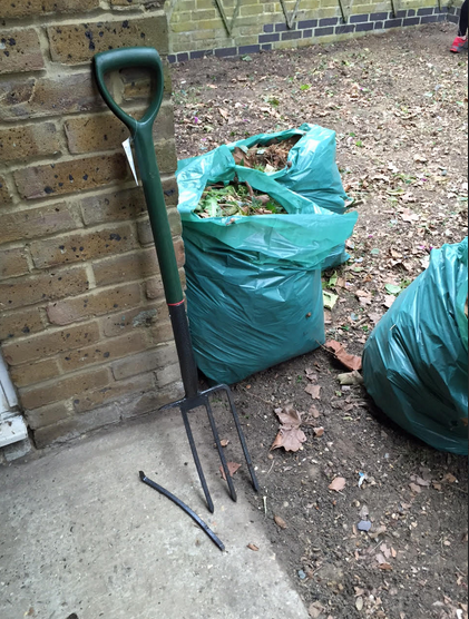 United GoodGym stands against the waist high weeds.