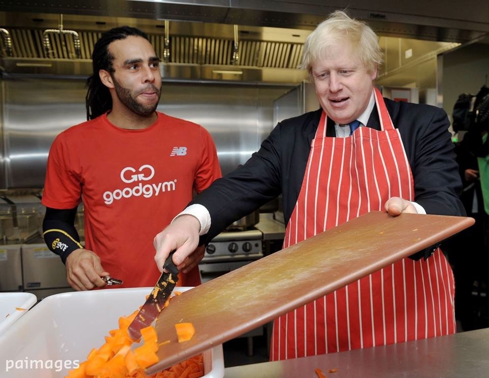 Boris gets right of Passage in the kitchen