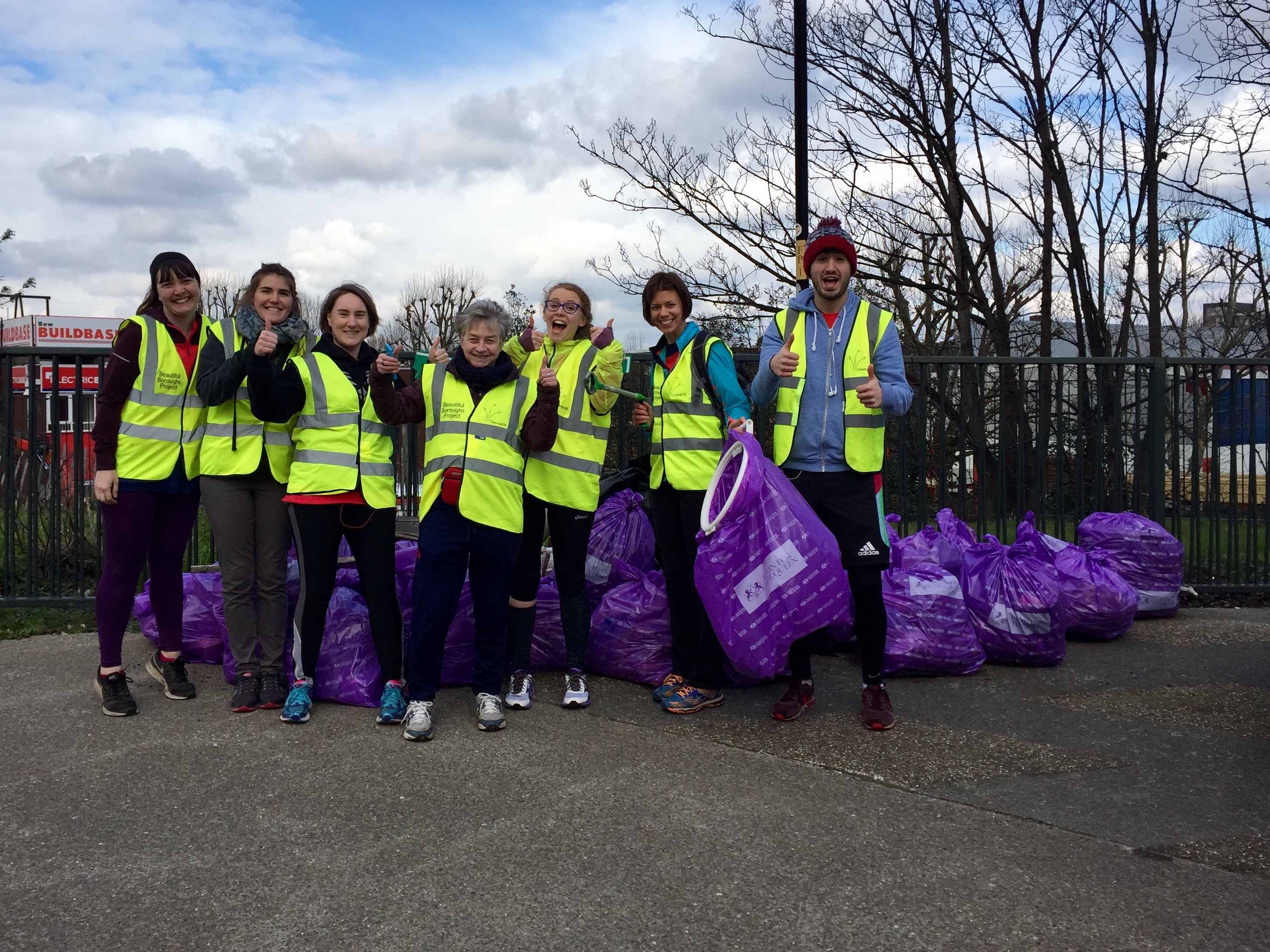 Olympicking up litter along The Greenway