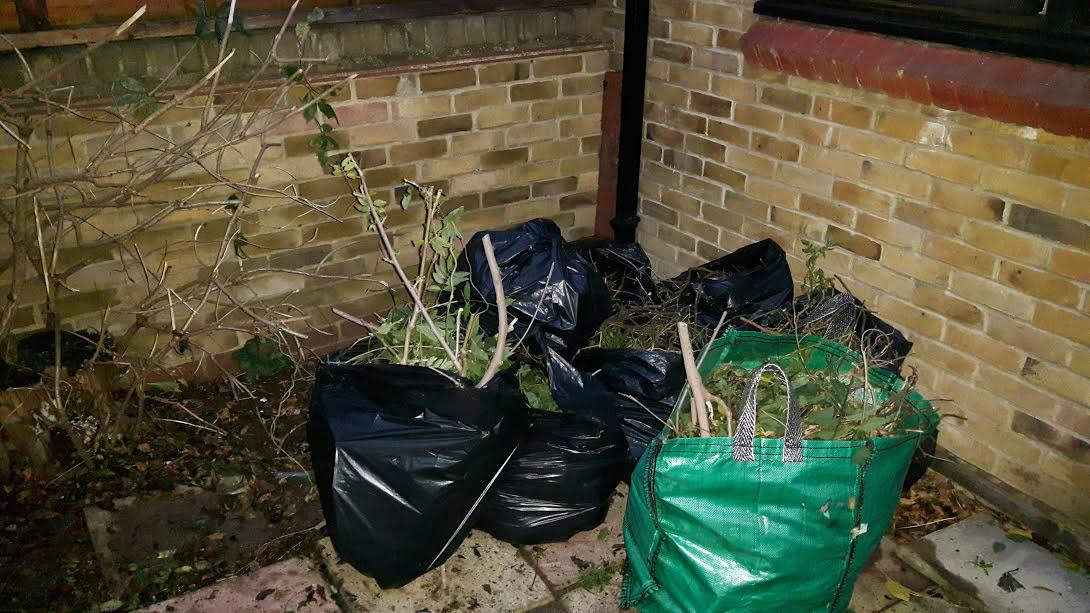 A load shared is a branch halved' ..... and stuffed into rubbish bags