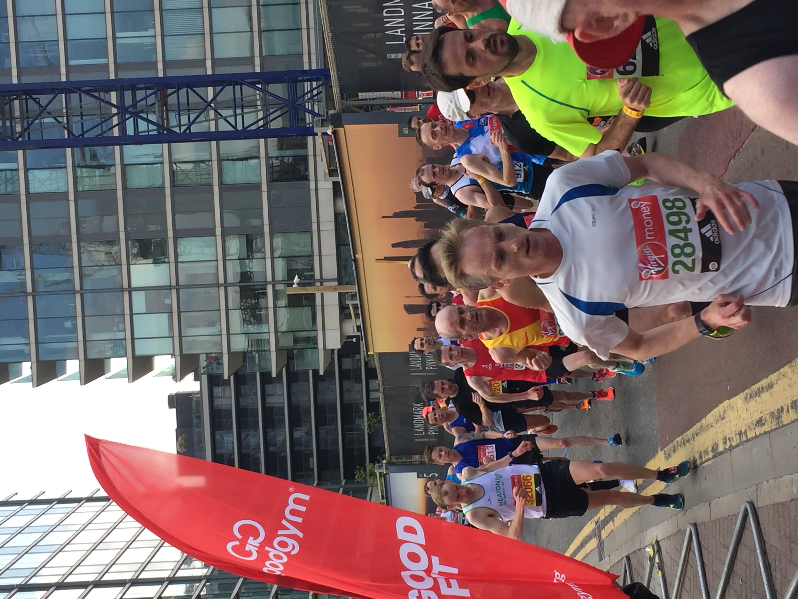 Snaps from London Marathon Canary Wharf 